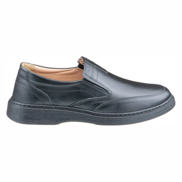 Siyah Dikiş Detaylı Erkek Ayakkabı - 3