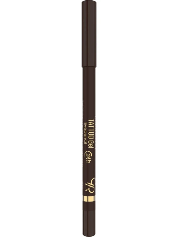 Golden Rose Tattoo Gel Eye Pencil Suya Dayanıklı Jel Göz Kalemi 102 Koyu Kahve - 2