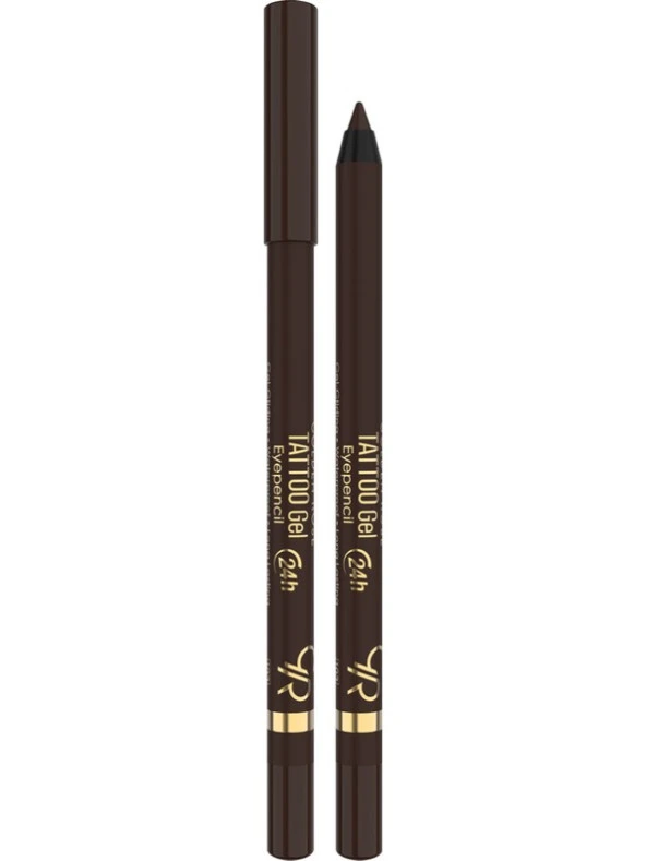 Golden Rose Tattoo Gel Eye Pencil Suya Dayanıklı Jel Göz Kalemi 102 Koyu Kahve - 3