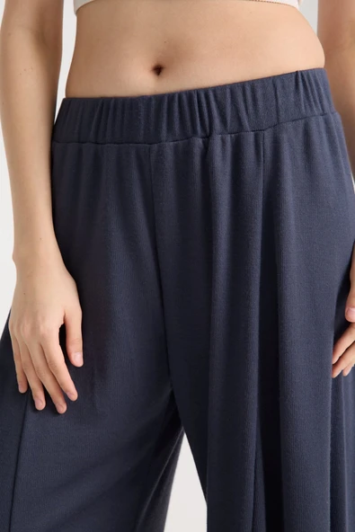 Premium Relax Pantolon, Yüksek Bel Lastikli Rahat Şalvar Pantolon - 10