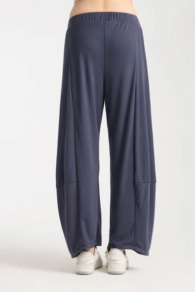 Premium Relax Pantolon, Yüksek Bel Lastikli Rahat Şalvar Pantolon - 7