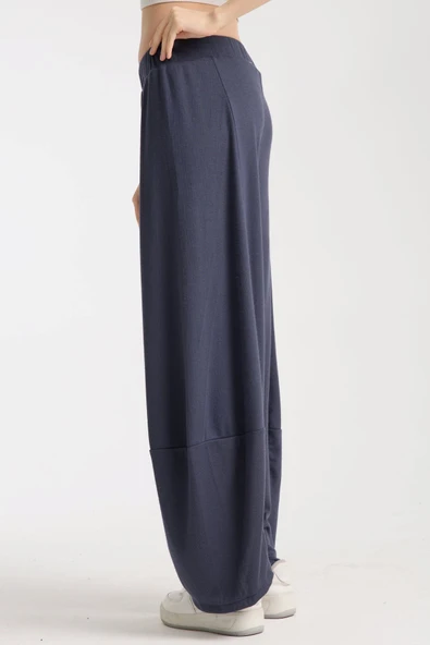 Premium Relax Pantolon, Yüksek Bel Lastikli Rahat Şalvar Pantolon - 8