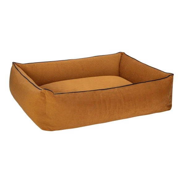 Pet Comfort Golf  Köpek Yatağı Hardal w Parliament Mavi Biye M 90x70cm - Resim 2