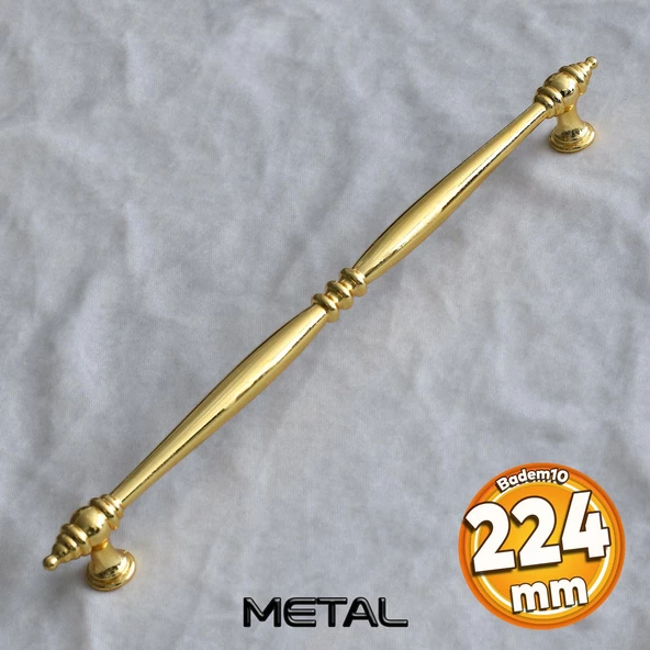 Petek Lüx 224 Mm Gold Altın Mobilya Mutfak Dolabı Çekmece Dolap Kulpu Kulpları Kulp Kulbu Metal