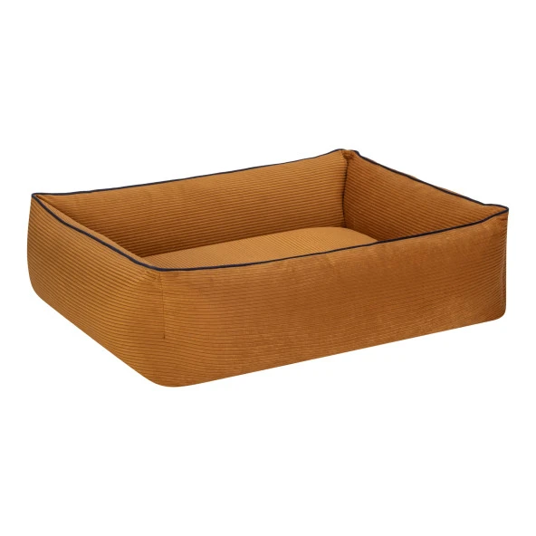 Pet Comfort Golf  Kedi ve Köpek Yatağı Hardal w Parliament Mavi Biye S 75x60cm - Resim 2