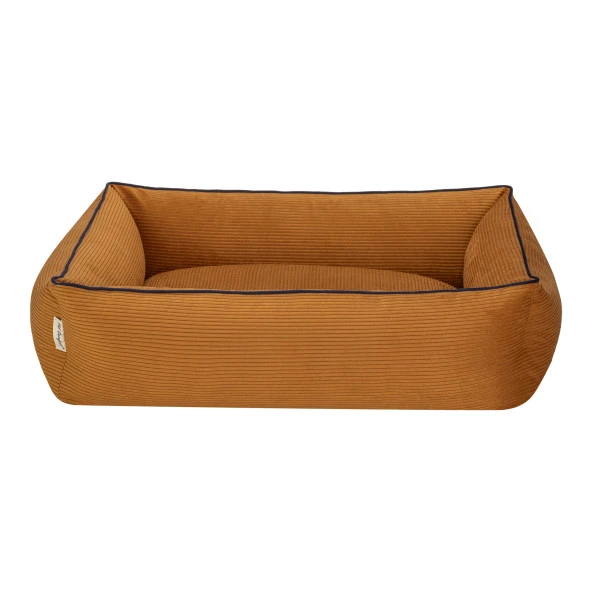 Pet Comfort Golf  Kedi ve Köpek Yatağı Hardal w Parliament Mavi Biye S 75x60cm - Resim 3