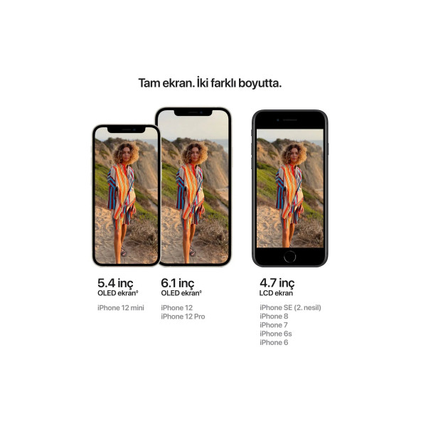 Apple iPhone 12 64 GB Beyaz Cep Telefonu Aksesuarsız Kutu (Apple Türkiye Garantili) - 2
