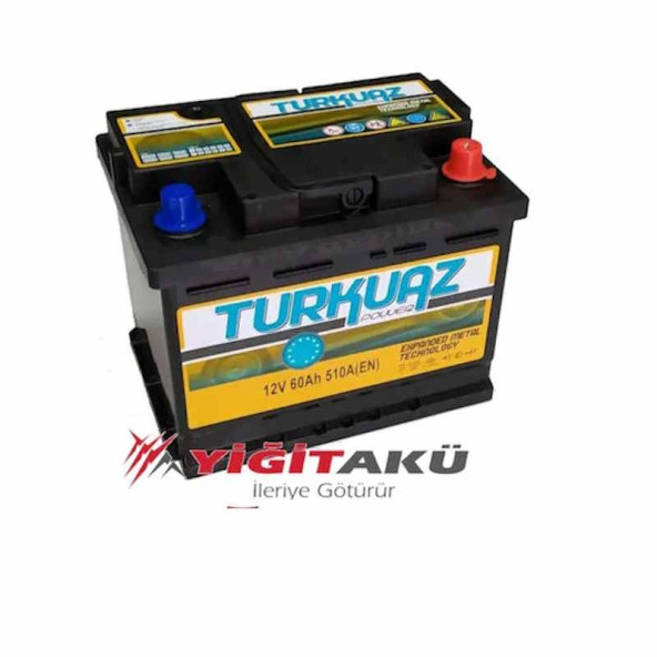 Turkuaz 12 V 60 Ah 510 A Akü