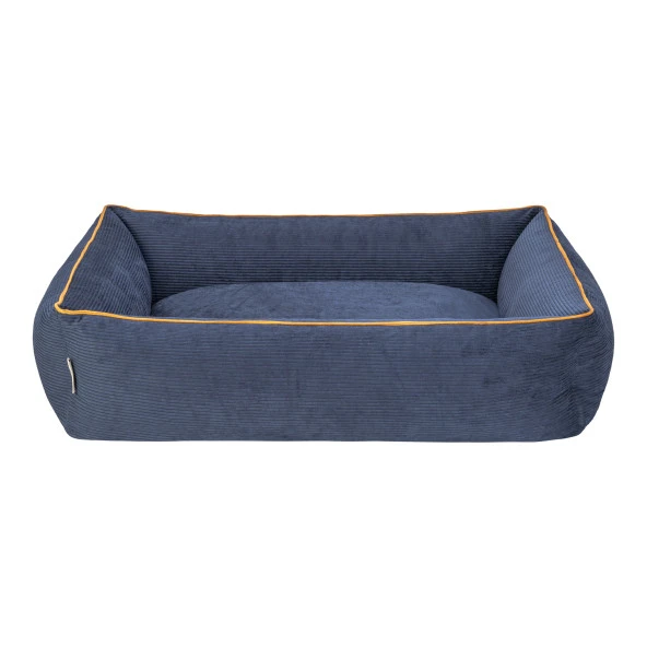 Pet Comfort Golf  Köpek Yatağı Parliament Mavi w Hardal Biye M 90x70cm - Resim 3