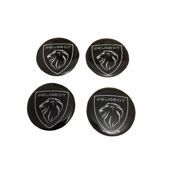 PEUGEOT YENİ NESİL LOGO JANT GÖBEK DAMLA STICKER (4 ADET) - Resim 3