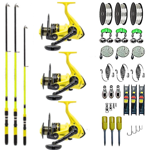 AİLE SETİ REMİXON SPEED + NEW MODERN TİMES 4000 3'LÜ SET SARI