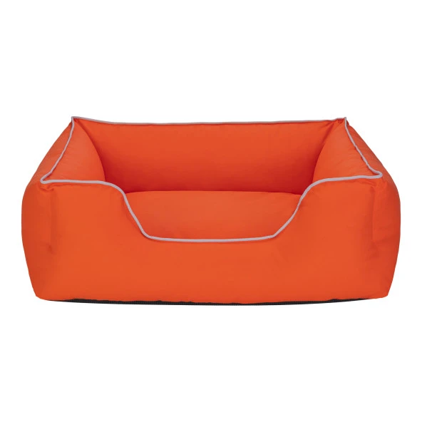 Pet Comfort Alpha  Köpek Yatağı Turuncu w Beyaz Biye M 80x65cm ürün görseli
