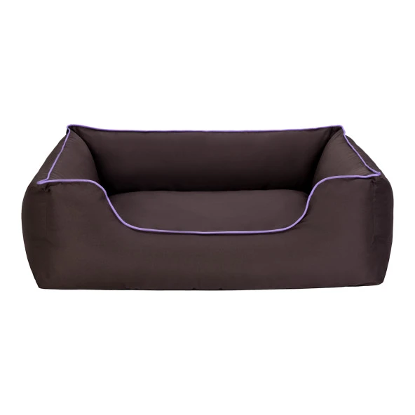 Pet Comfort Alpha  Köpek Yatağı Kahverengi w Mor Biye L 105x85cm