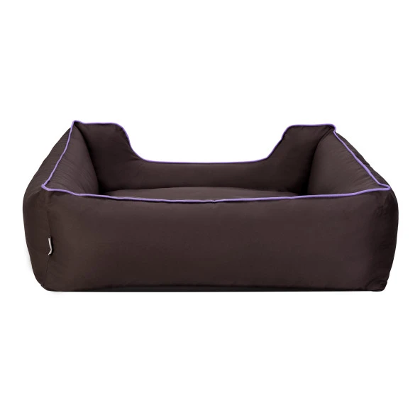 Pet Comfort Alpha  Köpek Yatağı Kahverengi w Mor Biye L 105x85cm - Resim 3