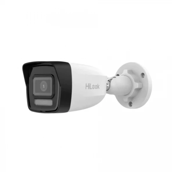 HILOOK IPC-B120HA-LU, 2Mpix, 2,8mm Lens, H265+, Dual Light, 30Mt Gece Görüsü, Dahili Mikrofon, IP67, PoE, Bullet, IP Kamera