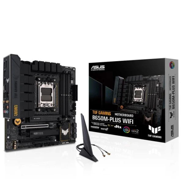 ASUS TUF GAMING B650M-PLUS WIFI, 4xDDR5, 2x M.2, HDMI, DP, Type-C, Wi-Fi