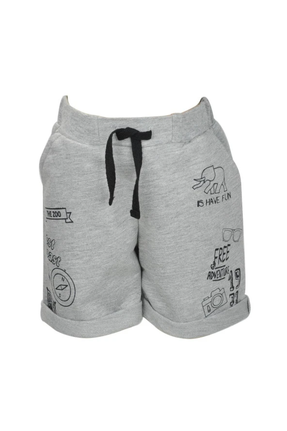 Erkek Bebek Grimelanj Baskılı Rahat Şort (9ay-4yaş) - 3