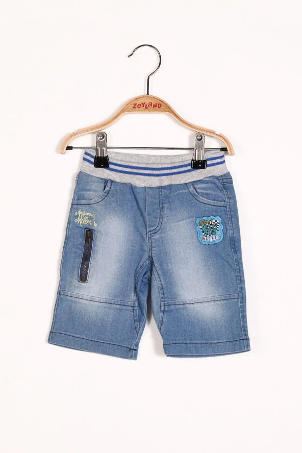 Erkek Bebek Denim Fermuarlı Şort (6ay-4yaş)