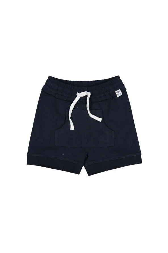 Erkek Bebek Siyah Kanguru Cepli Şort (9ay-4yaş) - 2