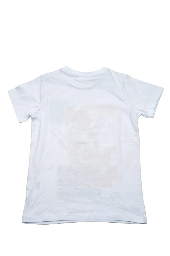 Erkek Çocuk Beyaz Santa Monica T-Shirt (5-14yaş) - 3