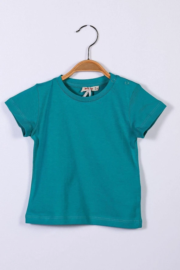 Yeşil Unisex Çocuk Basic T-Shirt (4-12yaş)