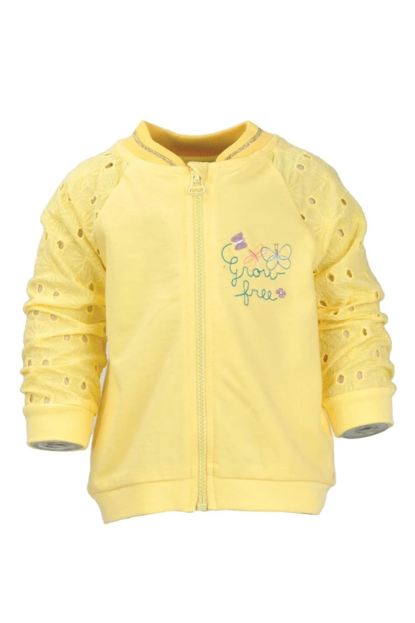 Kız Bebek Sarı Grow Free Dantelli Kollu Sweatshirt (9ay-4yaş) - 3