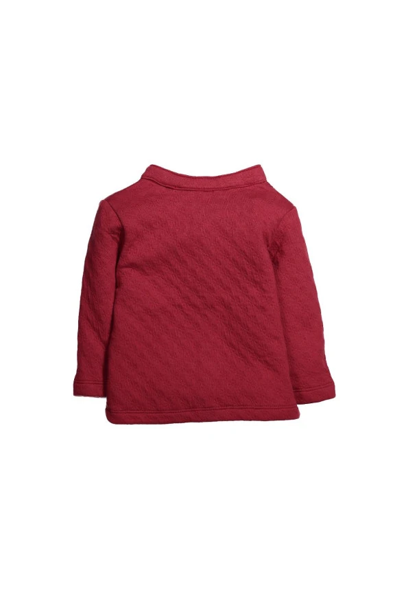 Kız Bebek Dokulu Çıtçıtlı Sweatshirt (12ay-4yaş) - 3