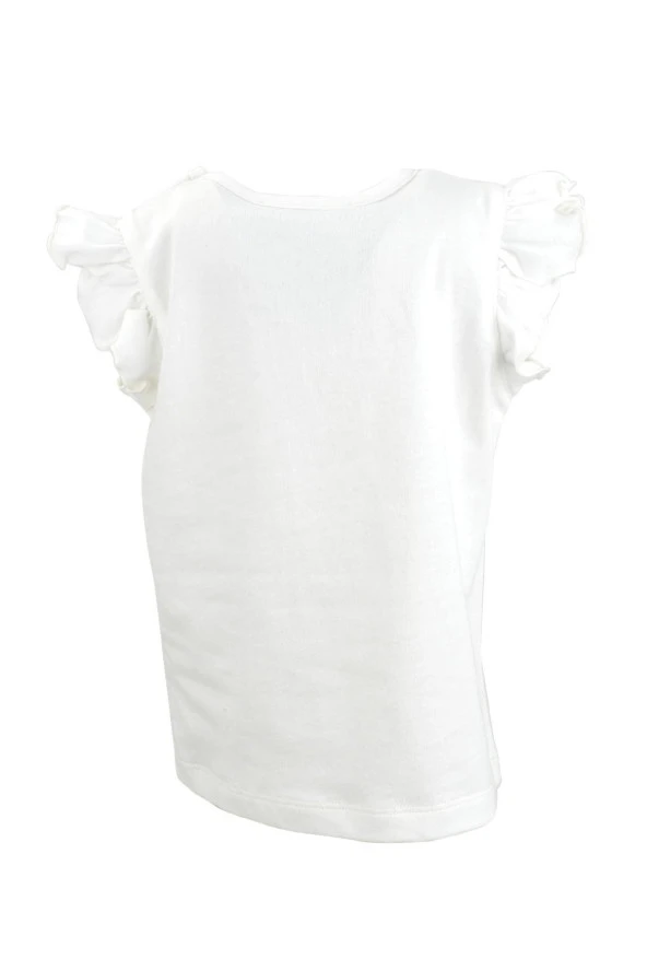 Kız Bebek Ekru Bisiklet Baskılı T-Shirt (9ay-4yaş) - 2