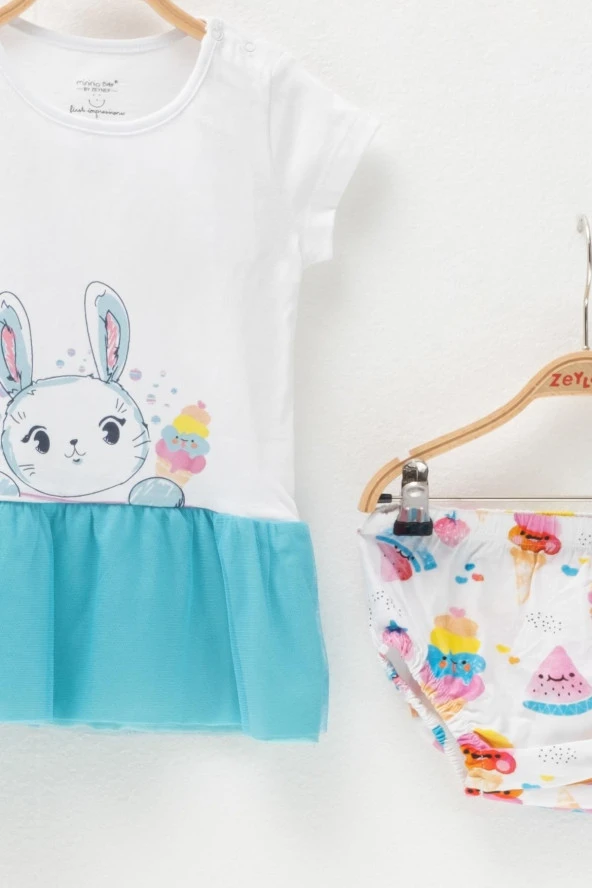 Kız Bebek Bloomer ve Elbise Takım - 2