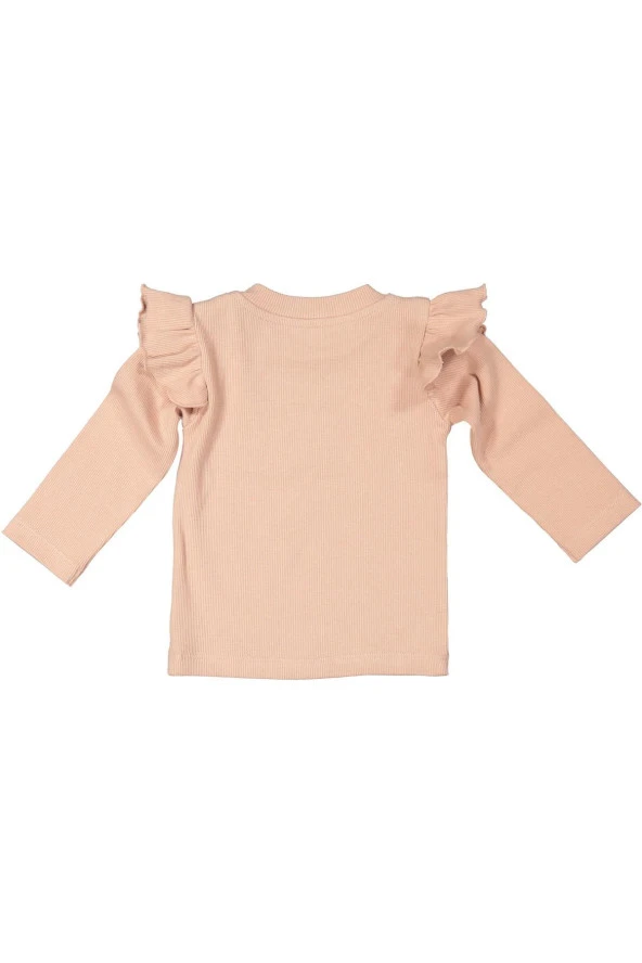 Gots Sertifikalı %100 Organik Pamuk Fırfırlı Sweatshirt ve Pantolon Takım (0-4yaş) - 4