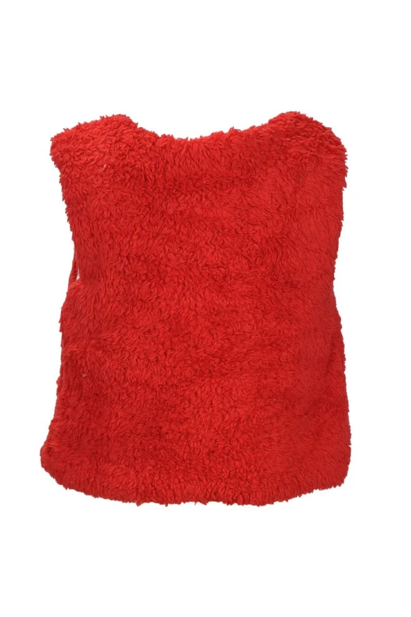 Kız Bebek Kırmızı Fiyonk Detaylı Yelek (12ay-4yaş) - 2