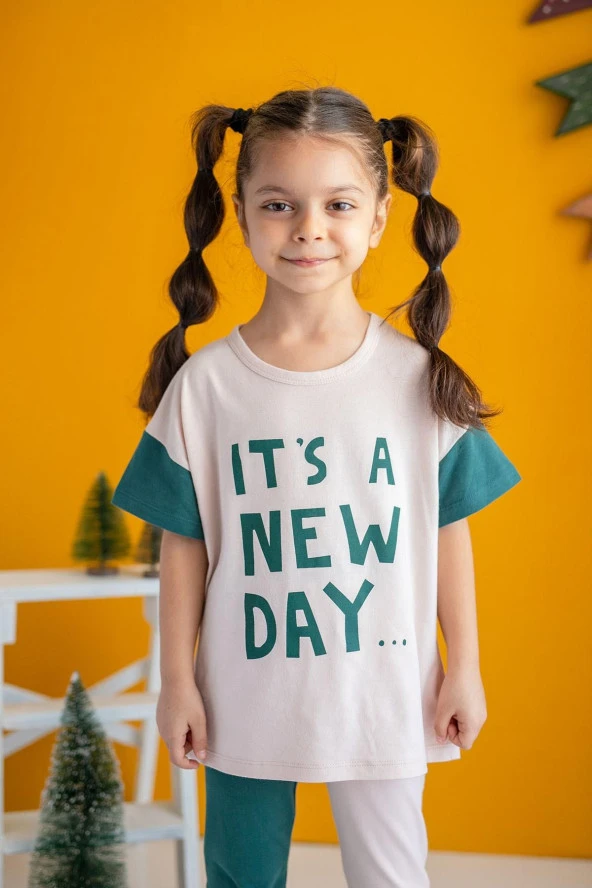 Kız Çocuk New Day T-Shirt (6-12yaş)