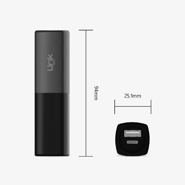 LinkTech LP5 5000 mAh Lipstick Mini Cep Powerbank - 4
