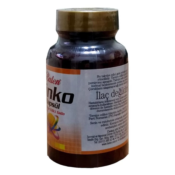 Balen Bitkisel Saf Çinko Kapsülü 375Mg x 90 Doğal Kapsül - 5
