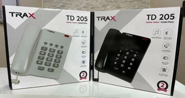 Trax Td-205 Ekransız Masaüstü Kablolu Telefon