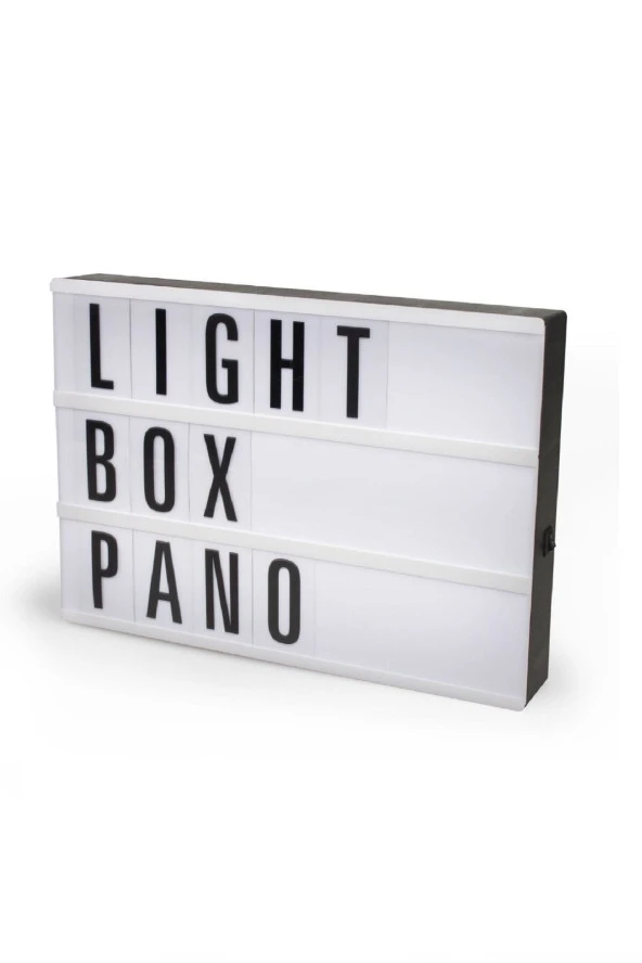 Lightbox A4 Led Işık Işıklı Mesaj Panosu 96 Harf Light Box Pano - Resim 4