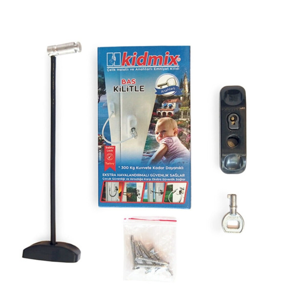 Çelik Halatlı Pvc Pencere Çocuk Emniyet Bebek Güvenlik Kilidi - 2