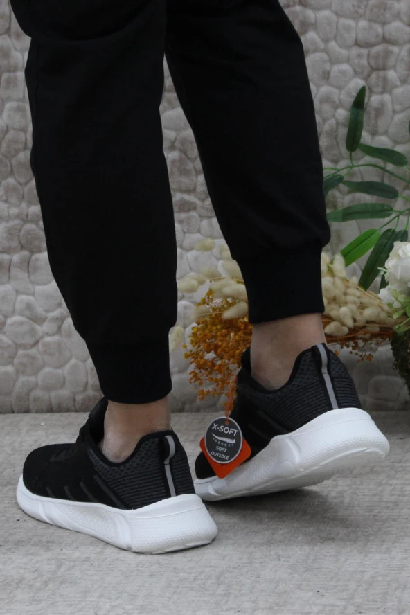 Kinetix Lıster TX 4FX Siyah Beyaz X-SOFT Yumuşak Taban Sneaker Erkek Ayakkabı - 4