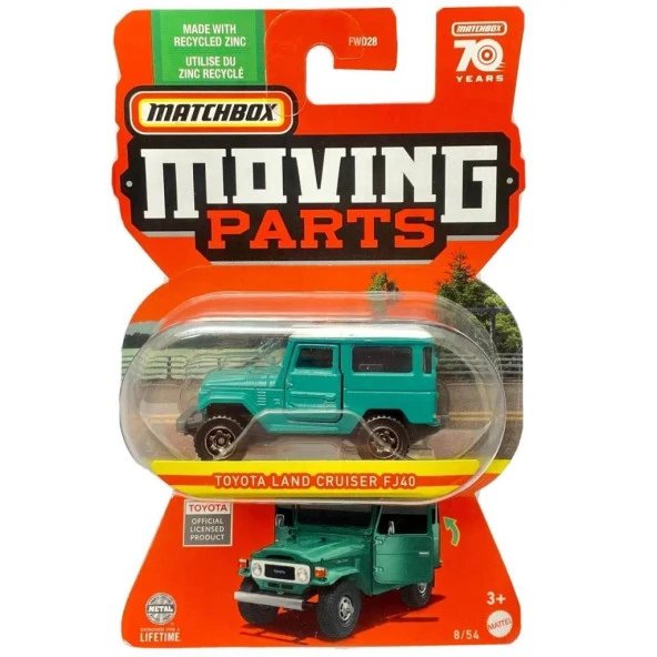 Matchbox 1:64 Arabalar FWD28 HLF93 TOYOTA LAND CRUISER FJ40