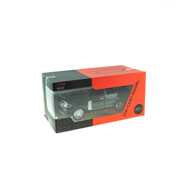 1:24 Ölçek Metal Model Super Suv Çek Bırak Işıklı Sesli Siyah - 2