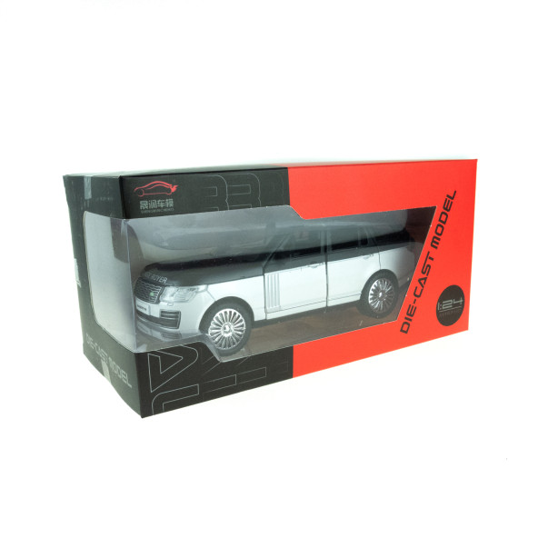 1:24 Ölçek Metal Model Super Suv Çek Bırak Işıklı Sesli Beyaz Syh - 2