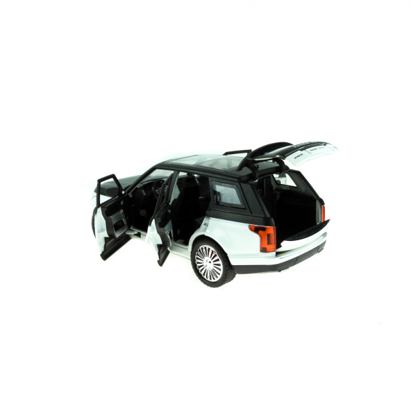 1:24 Ölçek Metal Model Super Suv Çek Bırak Işıklı Sesli Beyaz Syh - 3