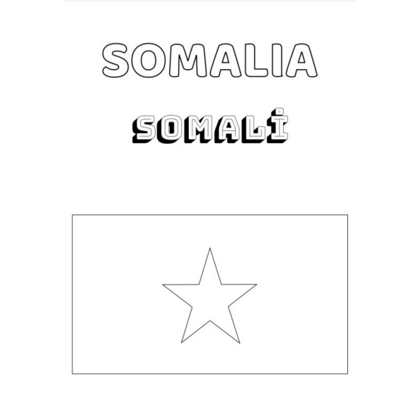 Afrika Ülke Bayrakları Çizme ve Boyama Kitabı - 4