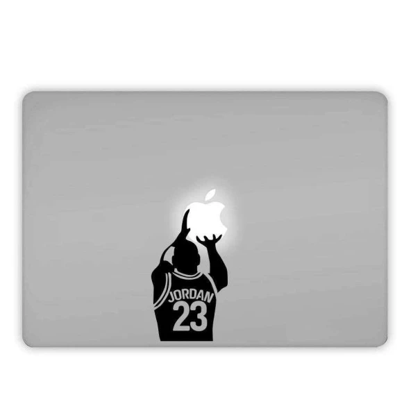 Michael Jordan Basketbol Apple Macbook, Pro Sticker Etiket Dekoratif Kendinden Yapışkanlı Çıkartma