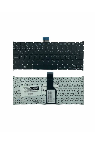 Acer ile Uyumlu Aspire V5-121, V5-131, V5-171 Notebook Klavye Siyah TR