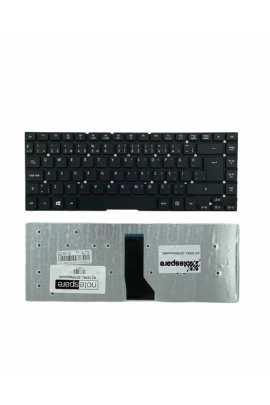 Acer ile Uyumlu Aspire ES1-411, ES1-431, ES1-511, ES1-521 Notebook Klavye Siyah TR