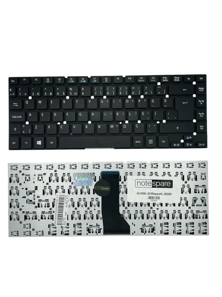 Acer ile Uyumlu PK130IO1B20, PK130IO1C00, PK1316G1A20, V121602ES2 Notebook Klavye Siyah TR ürün görseli 1