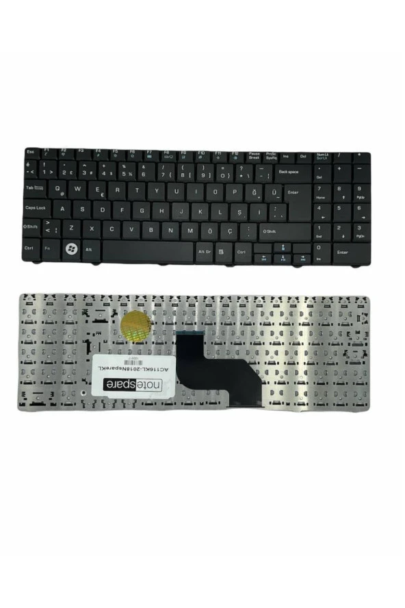 Acer ile Uyumlu Aspire 5532-6c3g32mn, 5534-314G32mn Notebook Klavye Siyah TR