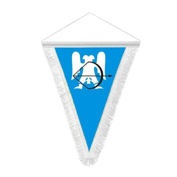 Büyük Selçuklu İmparatorluğu Devleti - 17 Eski Türk Devletleri Bayrağı - Üçgen Flama Bayrak - 1