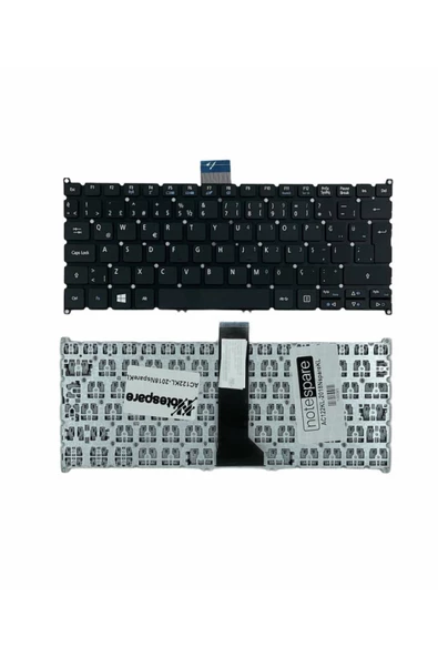 Acer ile Uyumlu Aspire E3-111, E3-112, E3-112M, ES1-111M Notebook Klavye Siyah TR